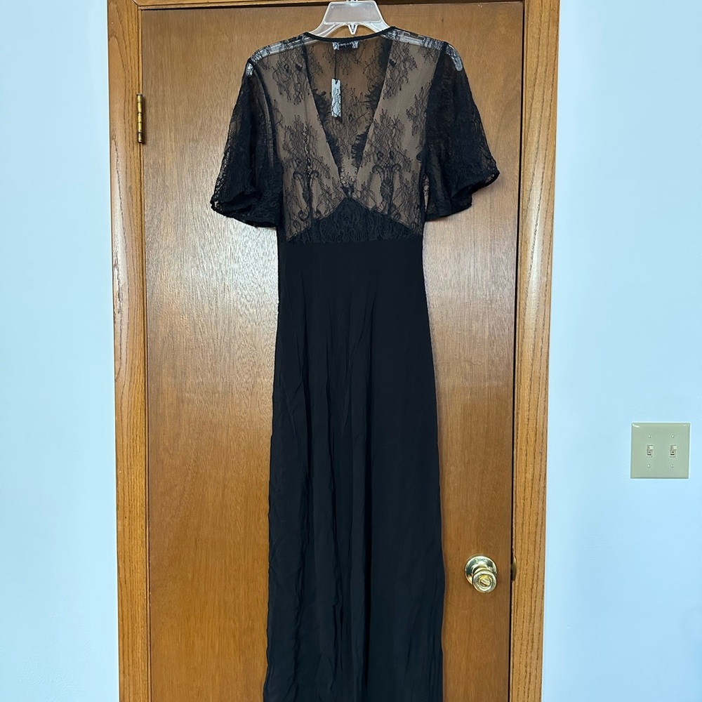 Rumored Black Lace Overlay Top